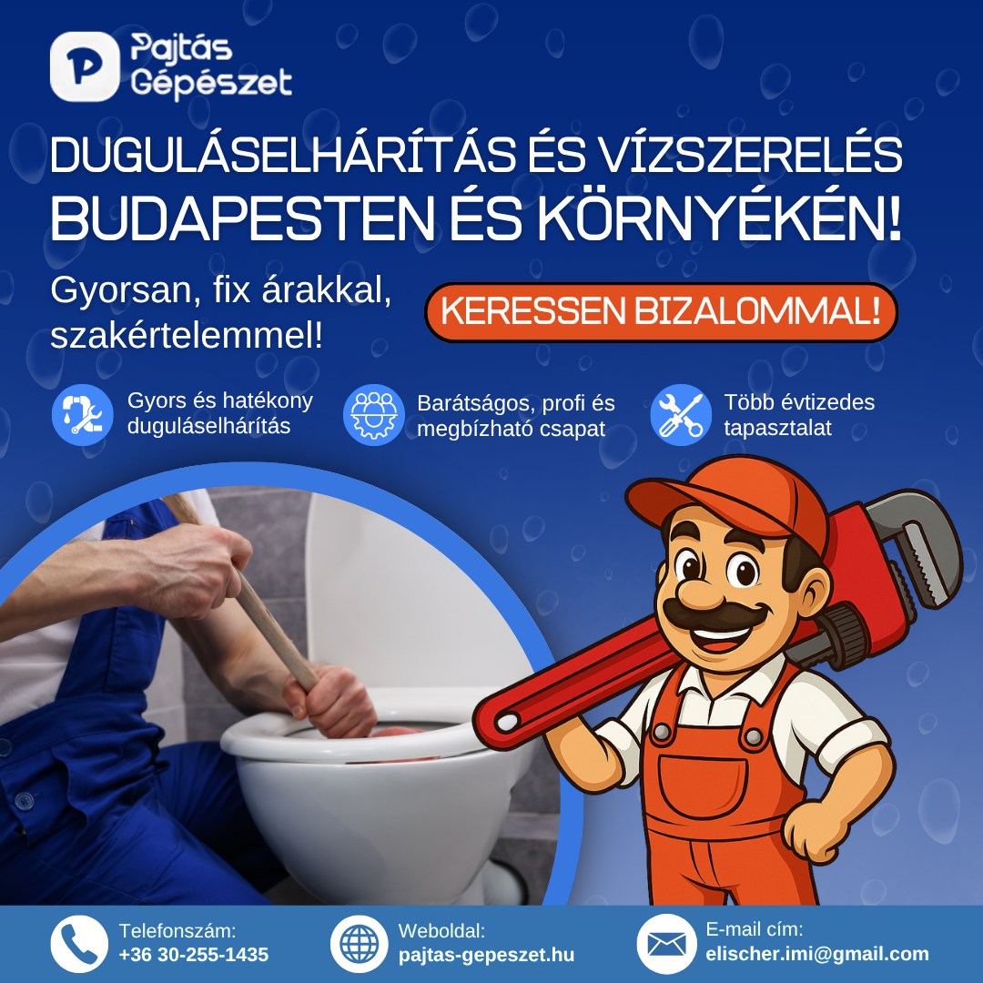 Elischer Imre víz-, gáz-, fűtésszerelés és duguláselhárítás Facebook ad