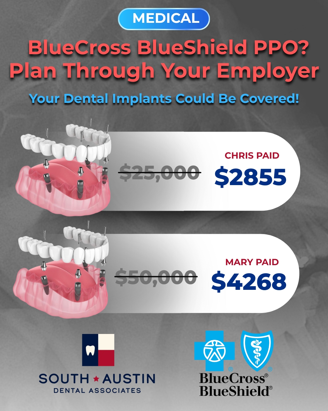 South Austin Dental Associates Facebook ad from Nov 18, 2025