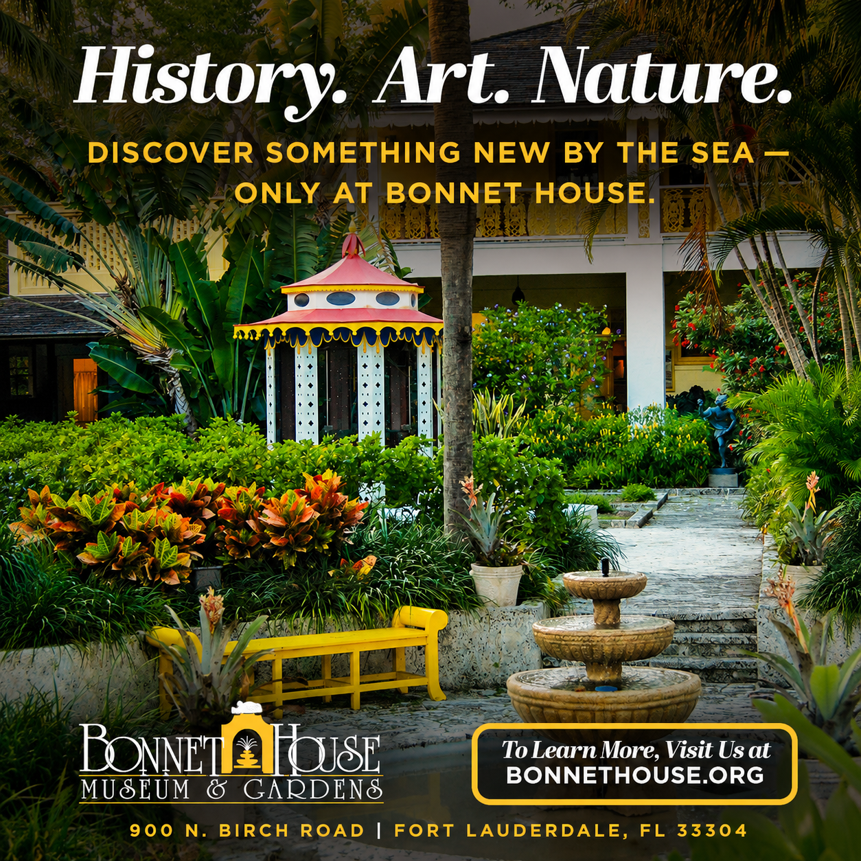 Bonnet House Museum & Gardens Facebook ad