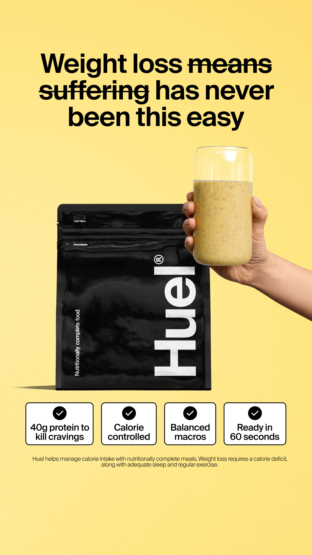 Huel Facebook ad