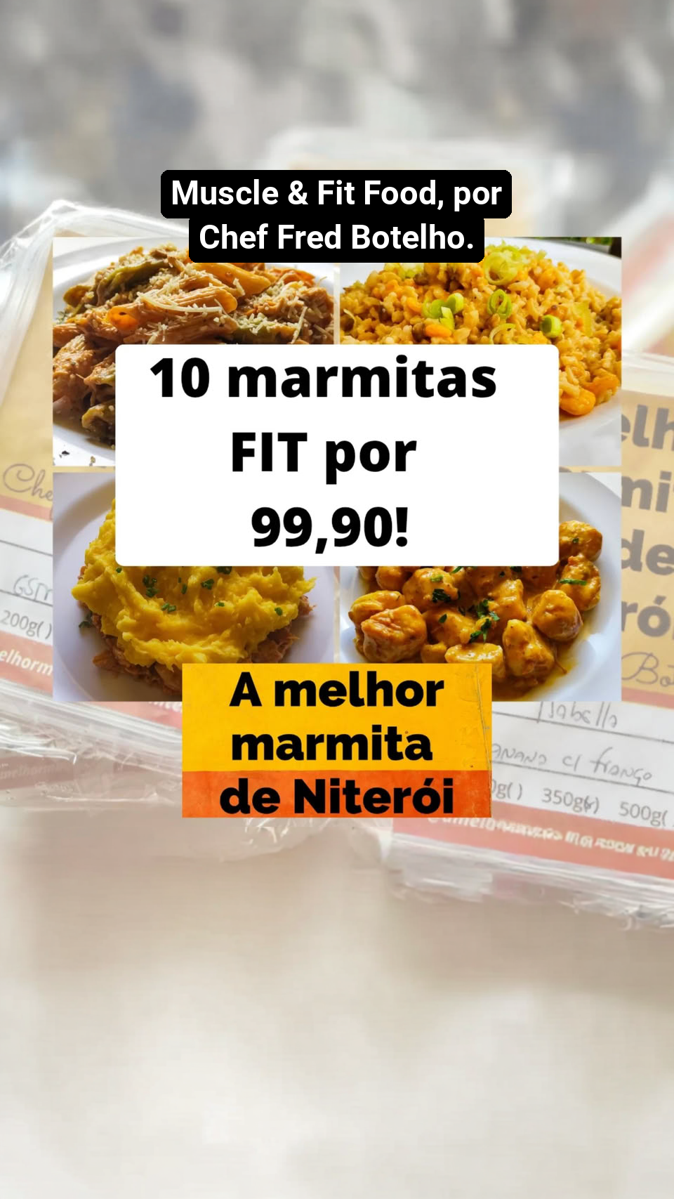 Muscle & Fit Food, por Chef Fred Botelho. Facebook ad