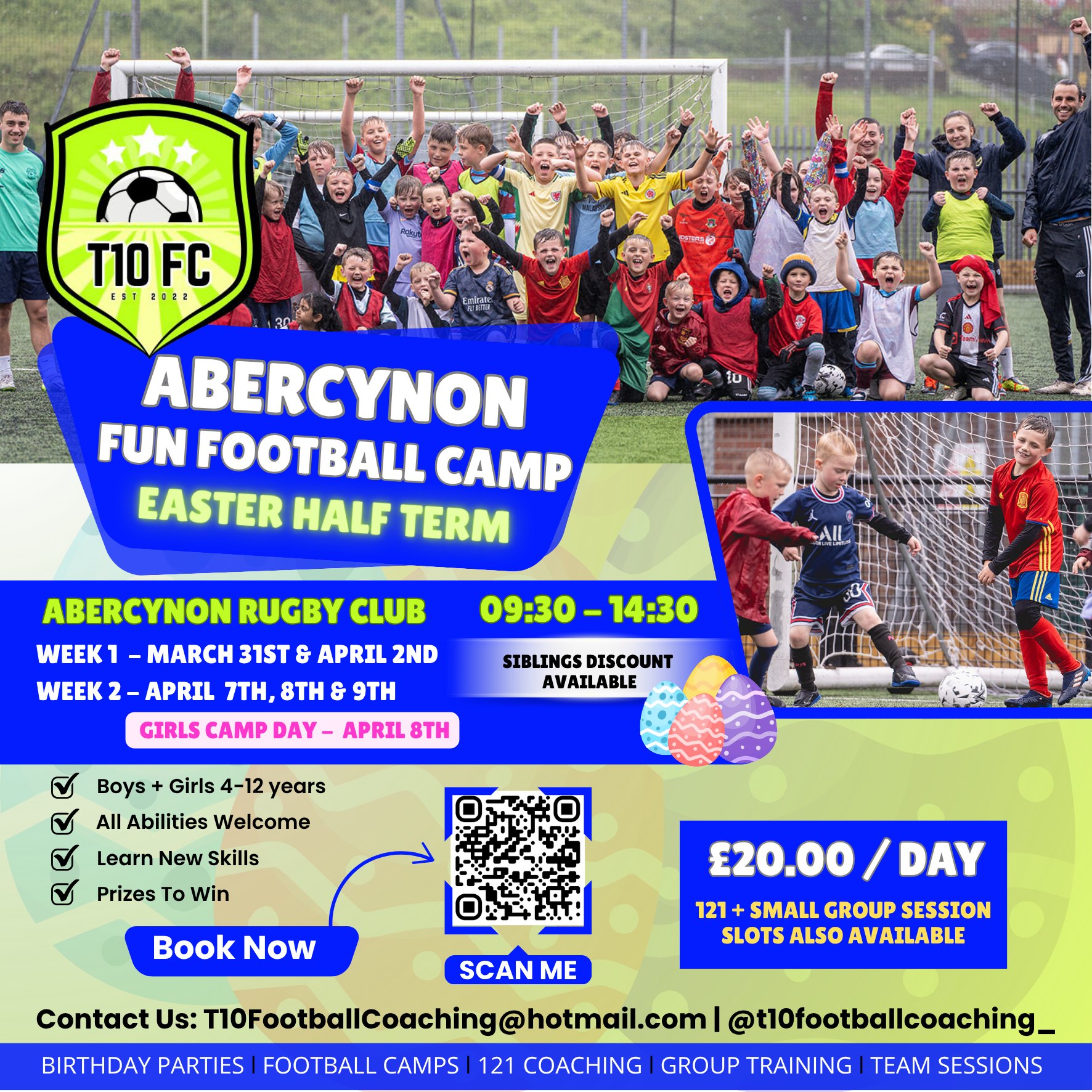T10 Football Coaching Facebook ad