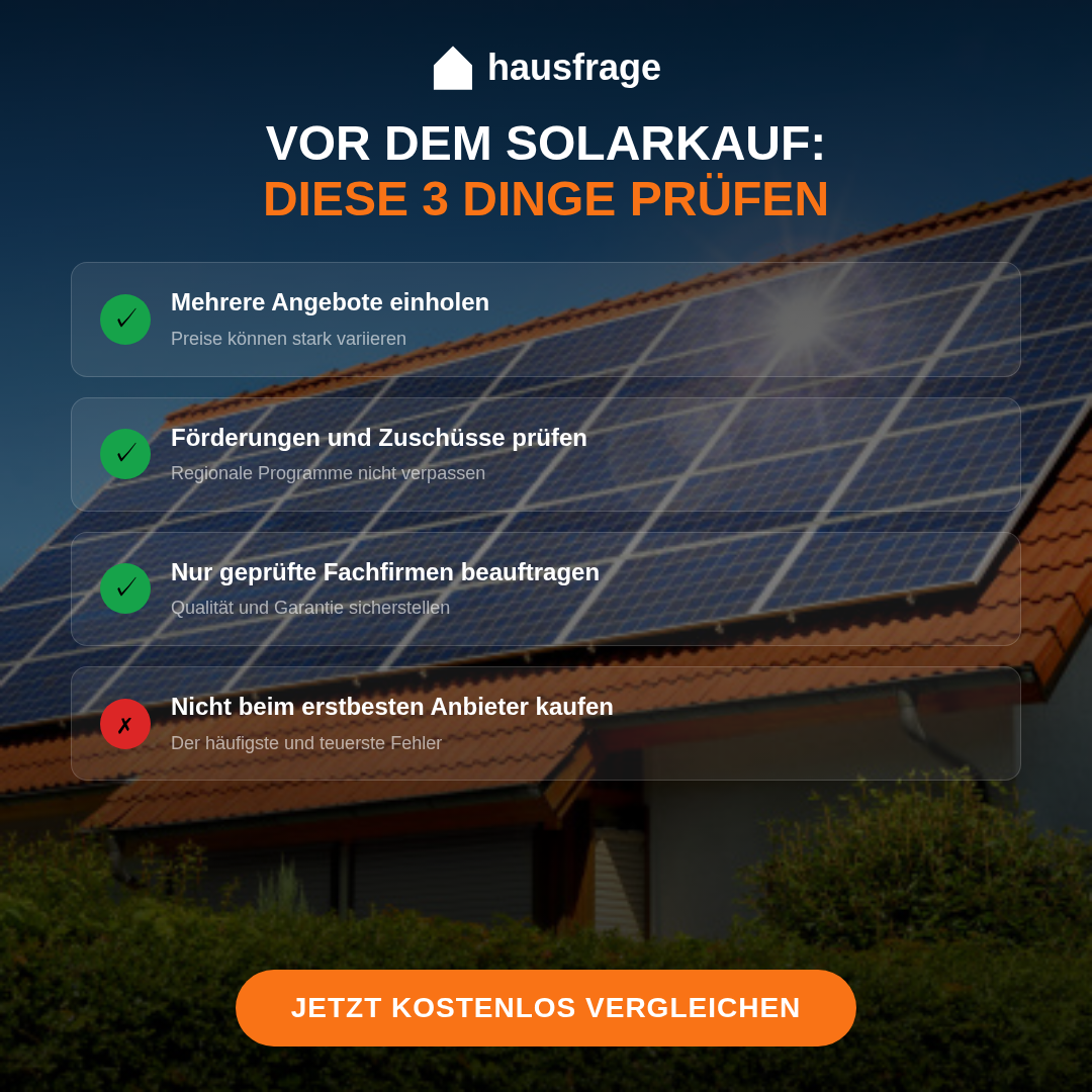 Hausfrage Facebook ad
