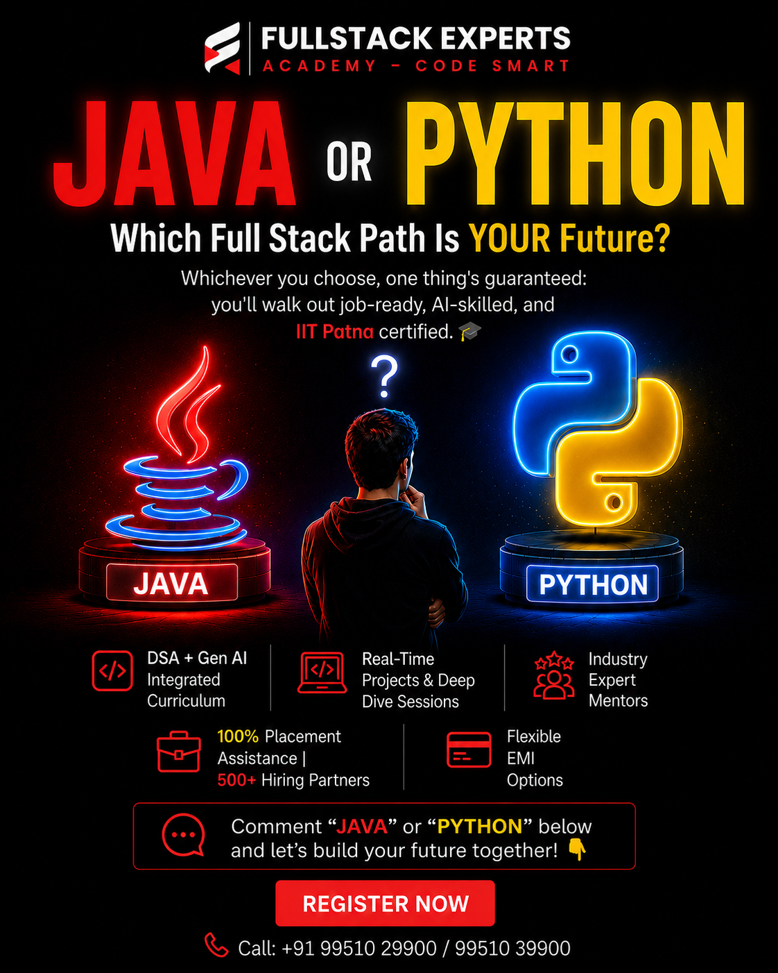 Fullstack Experts Academy Facebook ad: Switch Your Career to IT