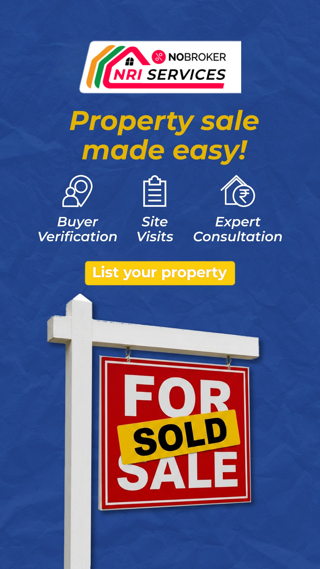 NoBroker For NRIs Facebook ad