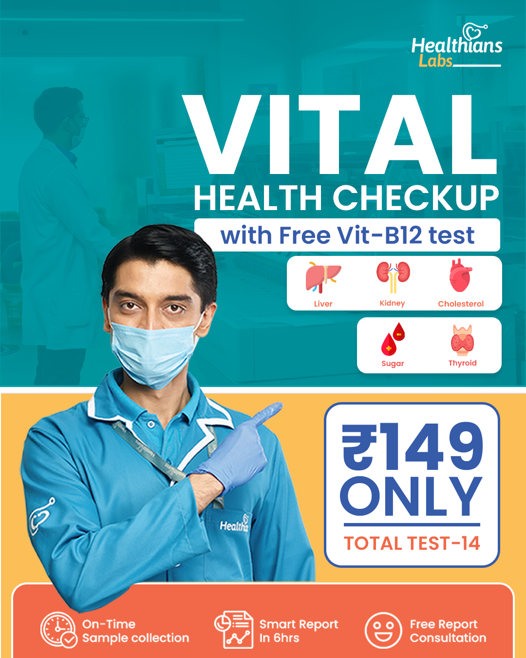 Healthians Facebook ad