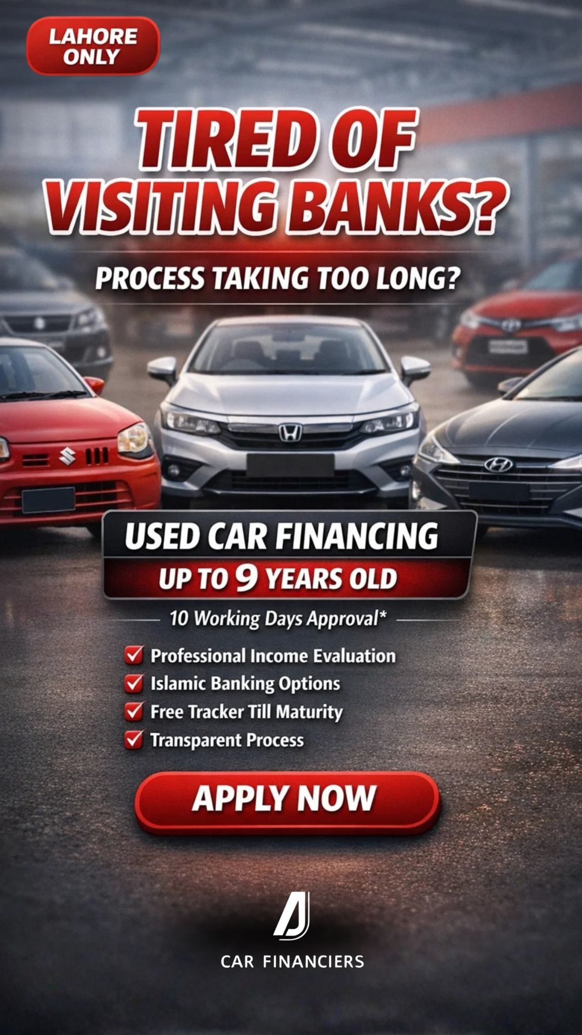 AJ Car Financiers Facebook ad