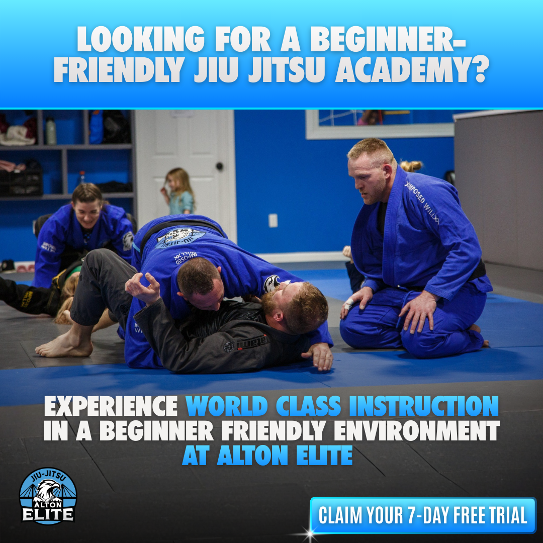 Alton Elite Jiu-Jitsu Facebook ad: Full 7 Days Of Free Training