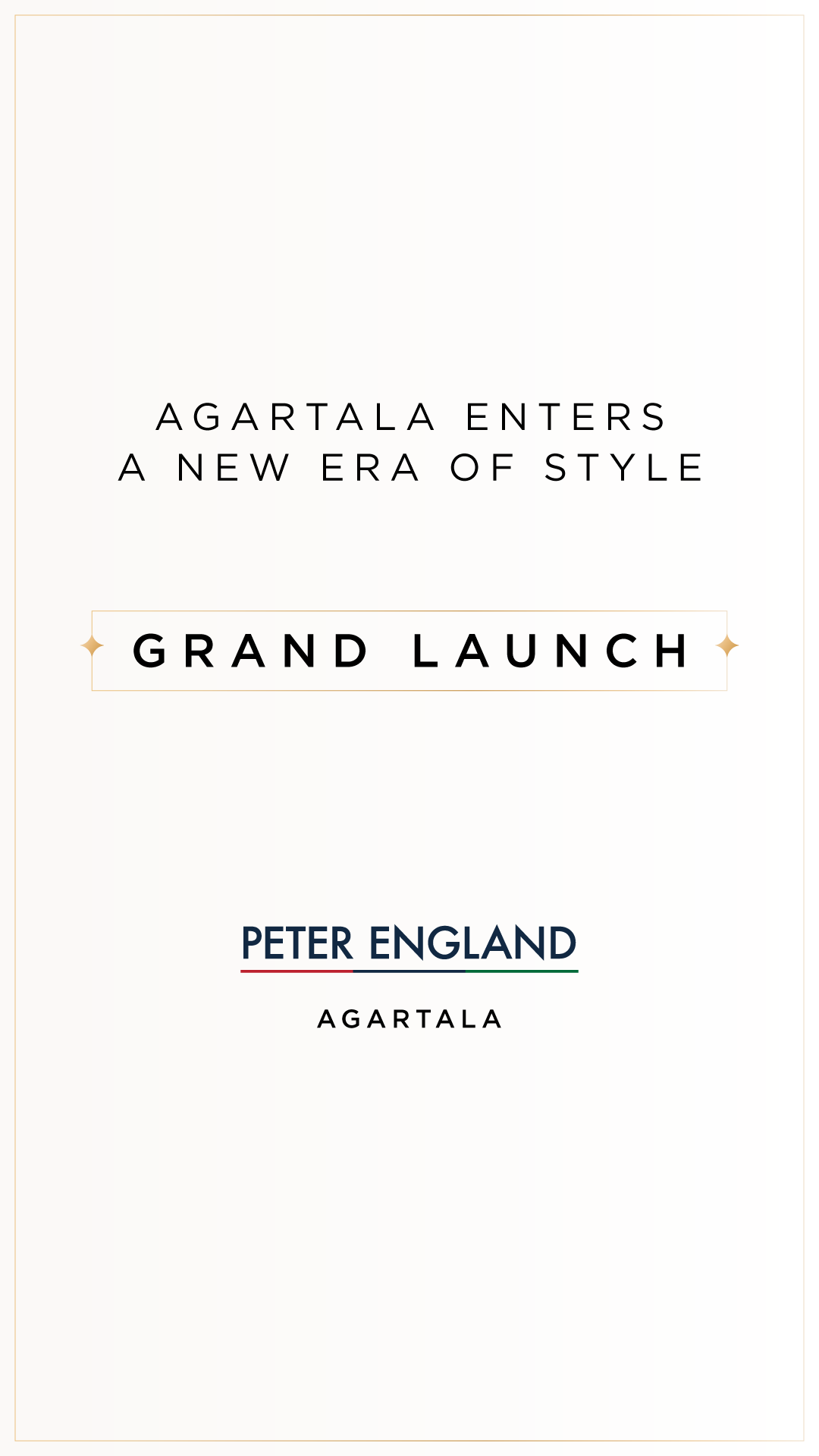 Peter England Facebook ad: We're now in your city.