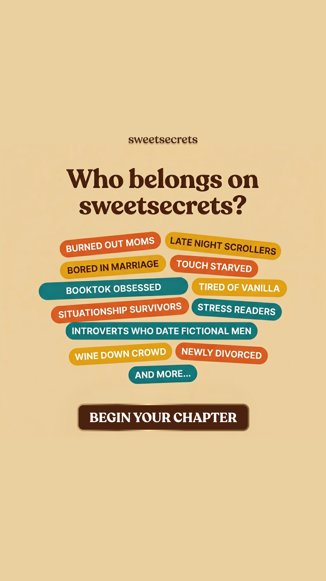 Sweetsecrets Facebook ad