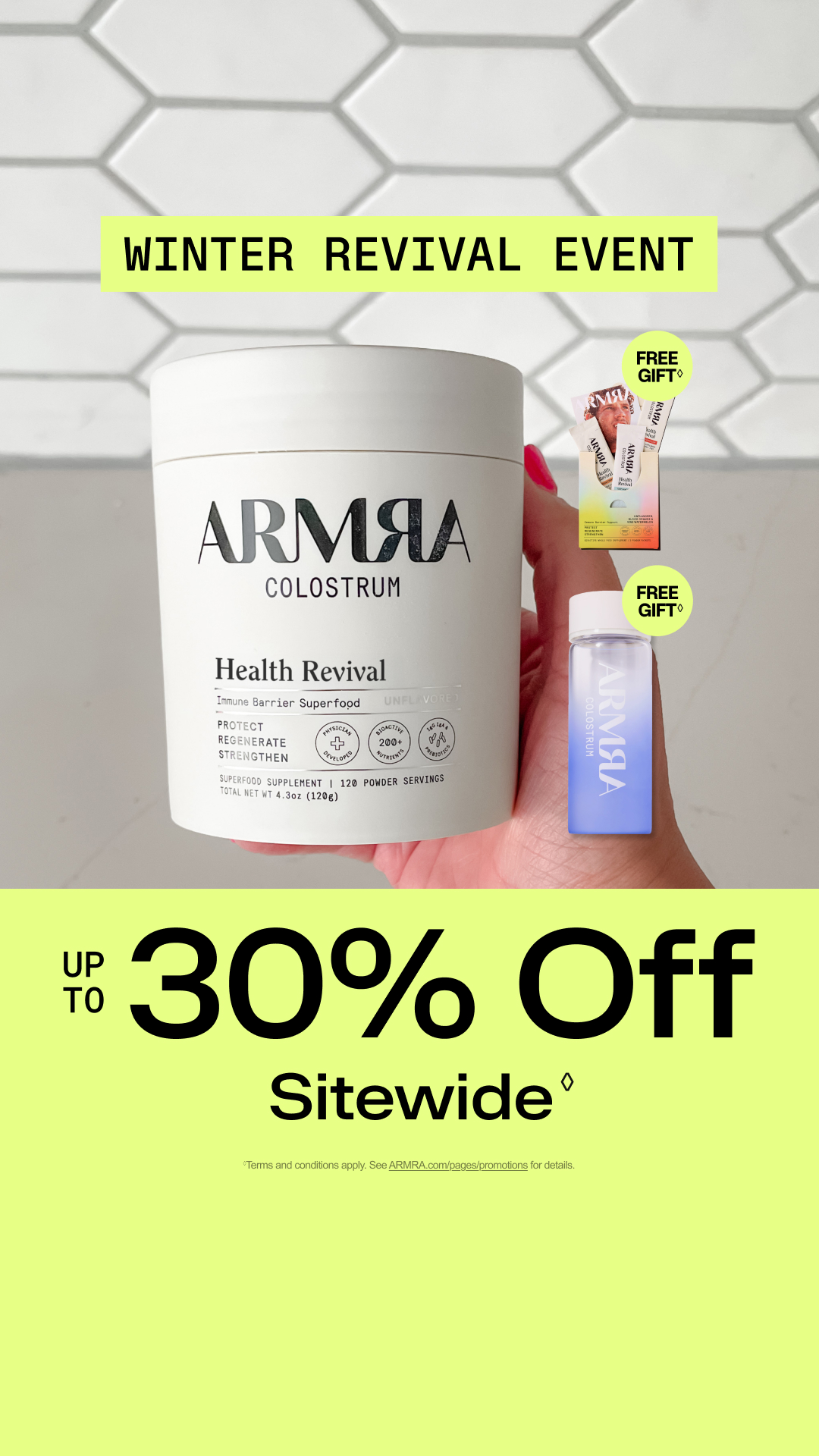 ARMRA Facebook ad