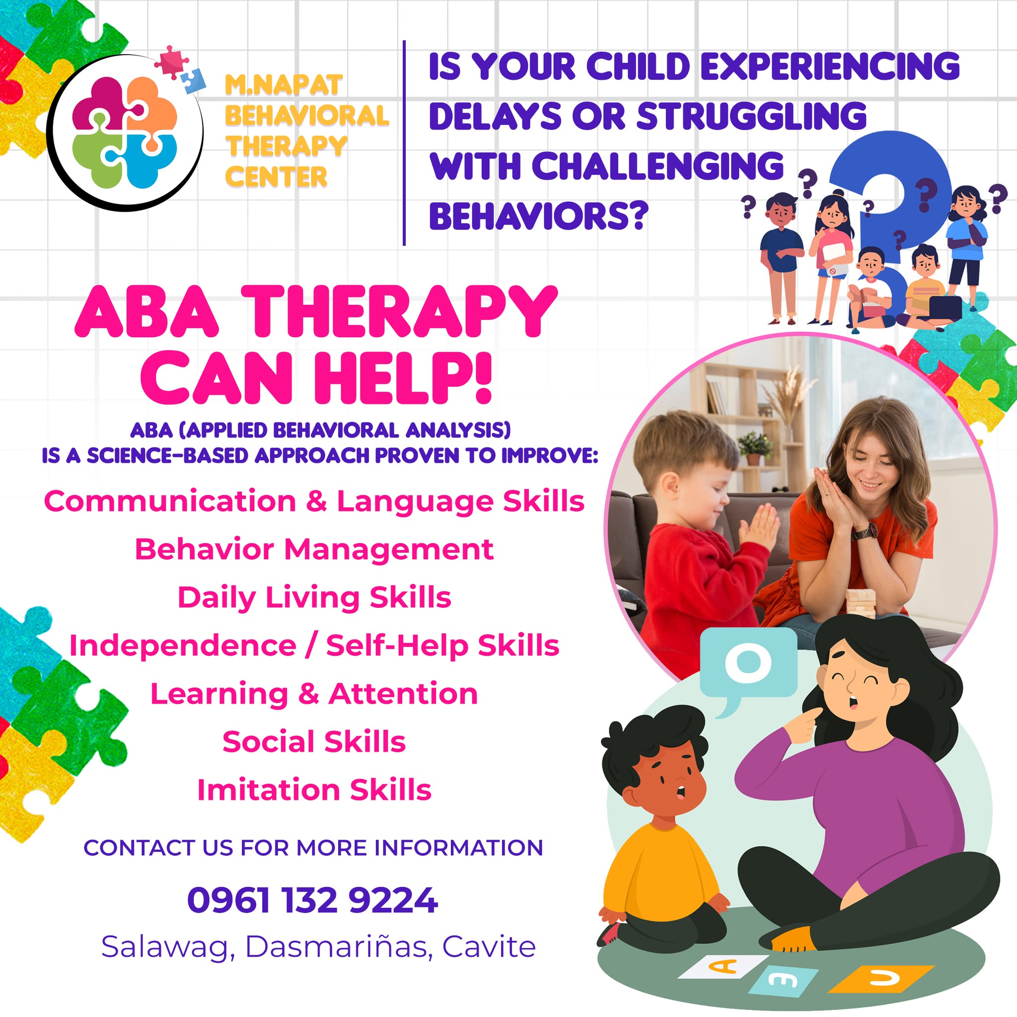 M.Napat Behavioral Therapy Center - Dasmariñas, Cavite Facebook ad: M.Napat Behavioral Therapy Center - Dasmariñas