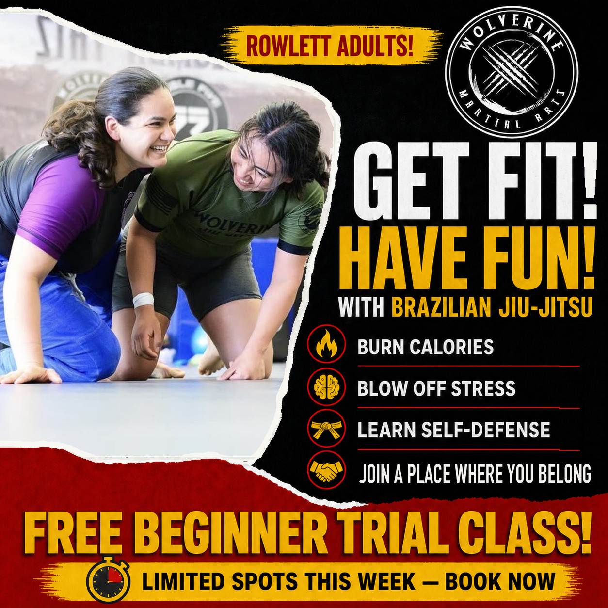 Wolverine Martial Arts Facebook ad