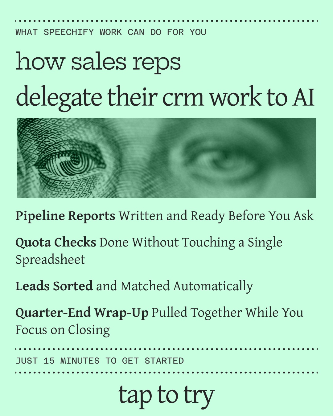 Speechify Work Facebook ad