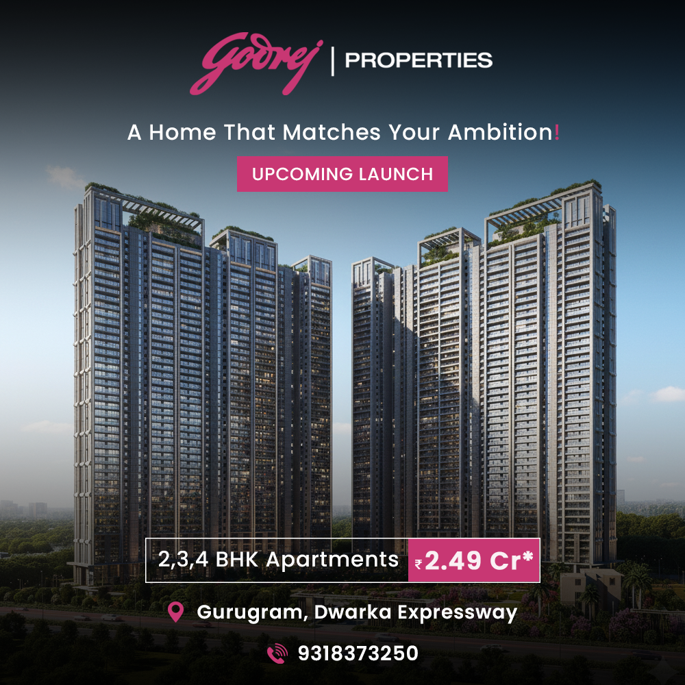 Godrej Developers Facebook ad: Godrej’s Landmark Low-Density Luxury in Gurugram.