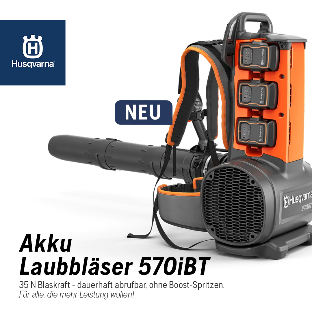Husqvarna Facebook ad: Akku-Laubbläser