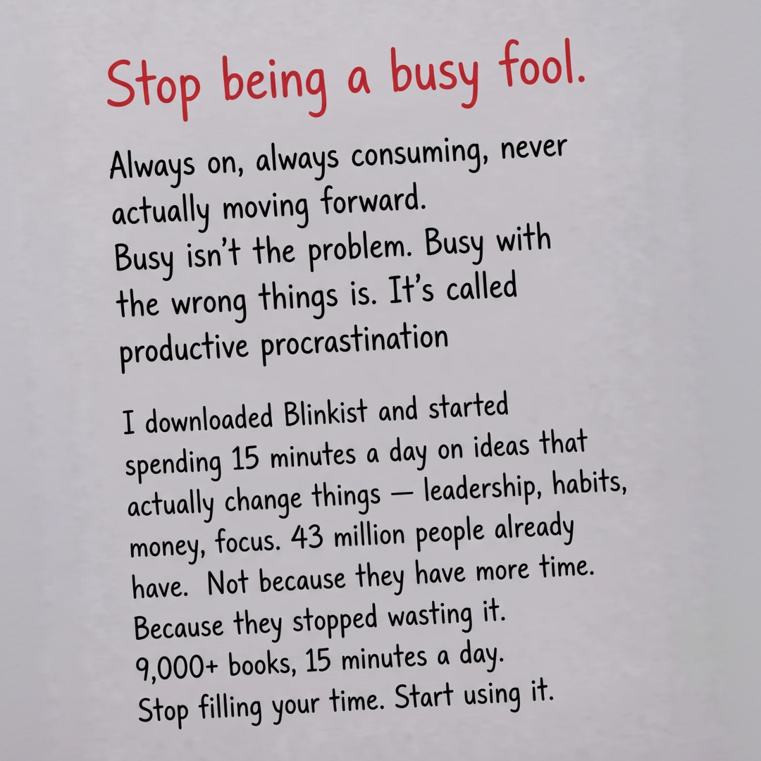 Blinkist Facebook ad