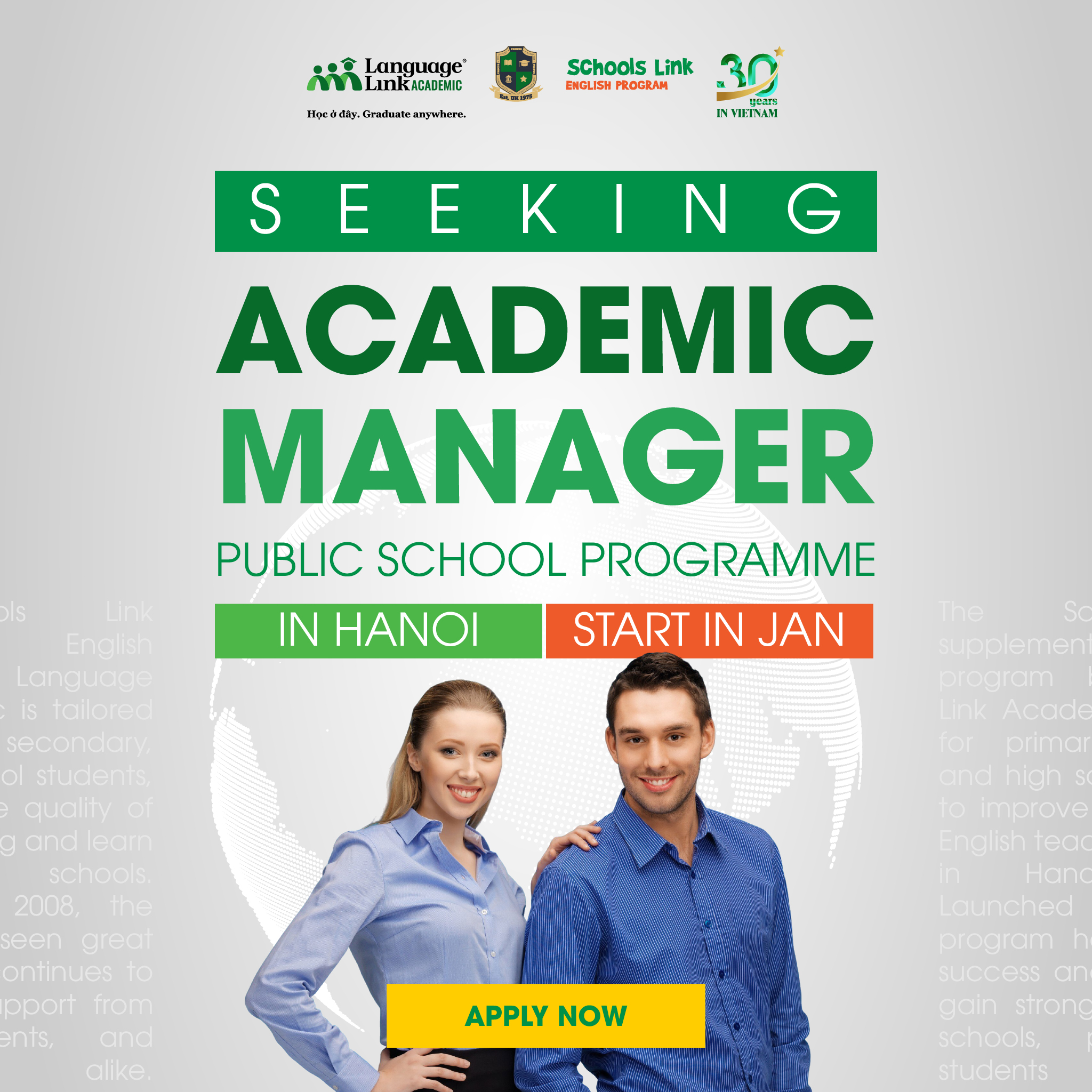 Language Link Vietnam Teacher Recruitment Facebook ad