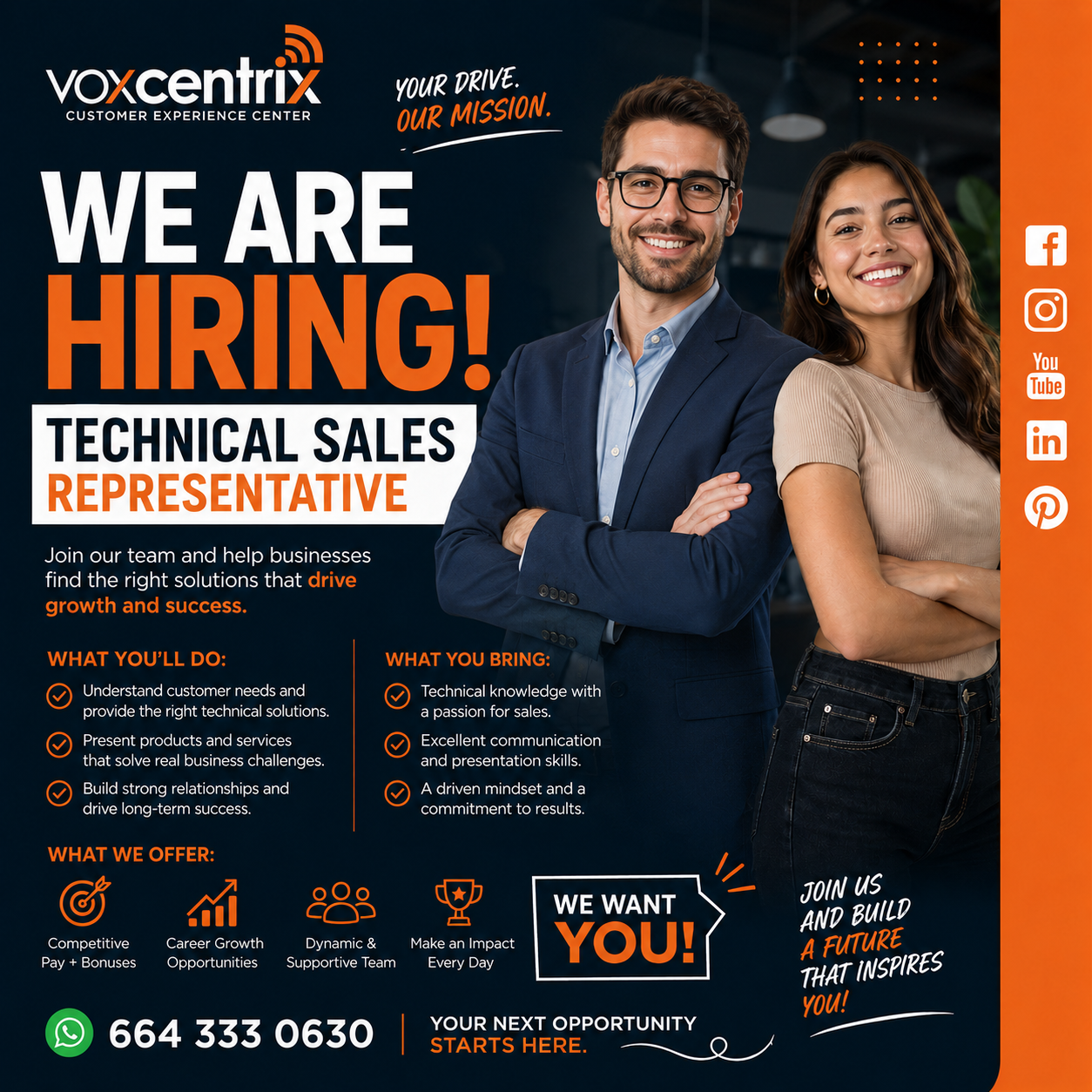 Voxcentrix Facebook ad: Now Hiring