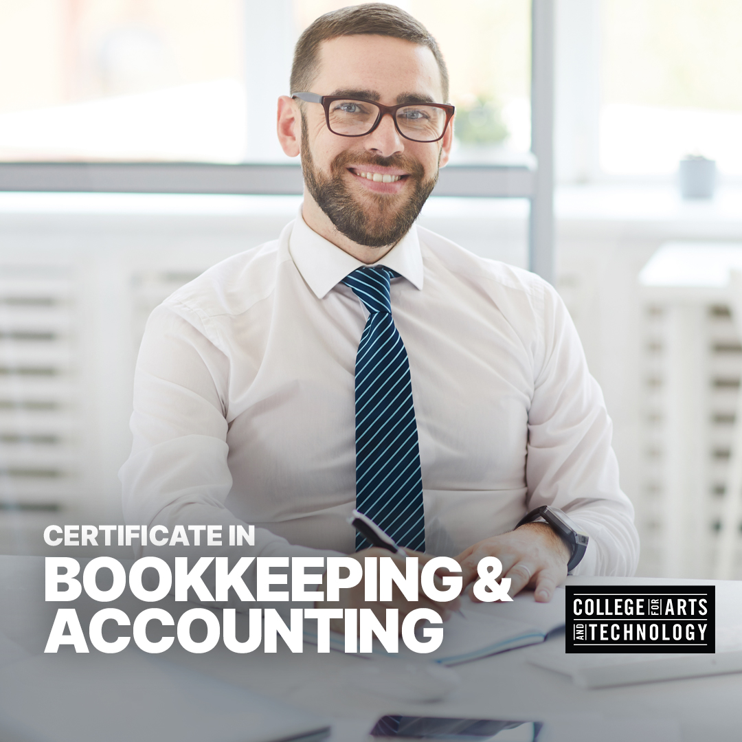 College for Arts and Technology Facebook ad: Online Accounting Program