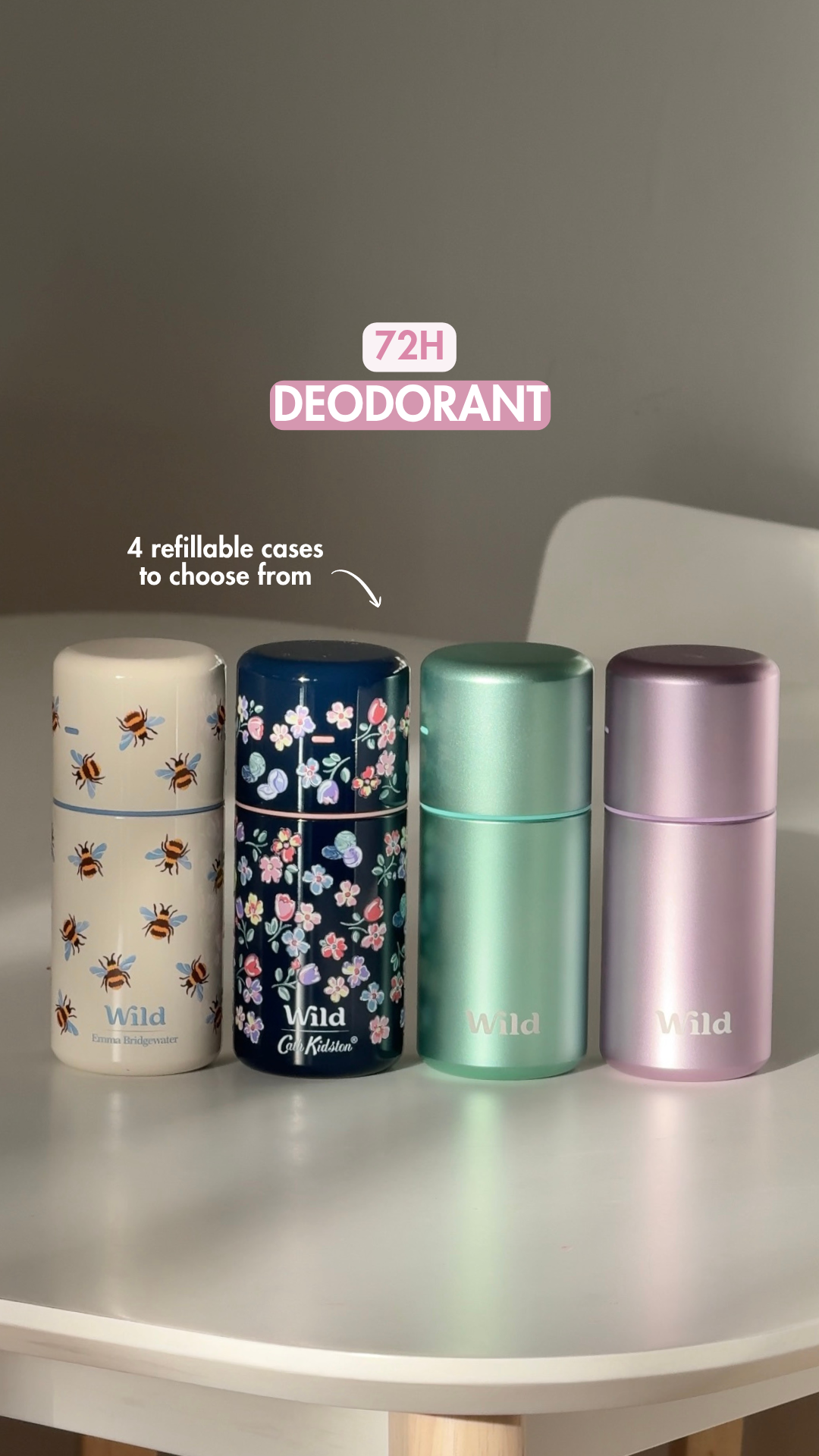 Wild Facebook ad: Refillable Roll On Antiperspirant