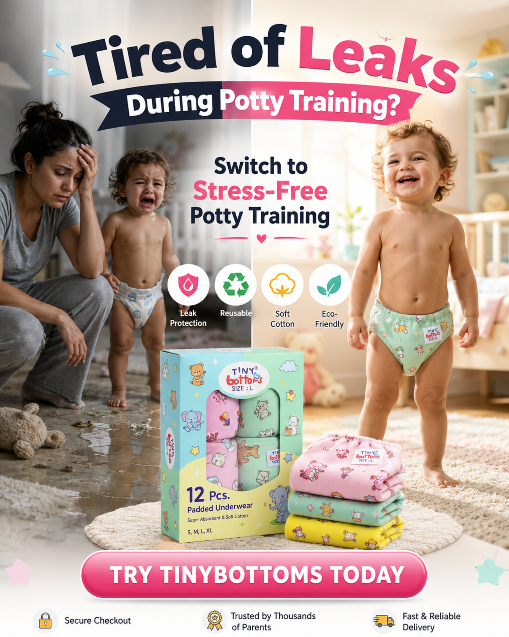 Tiny Bottoms Facebook ad