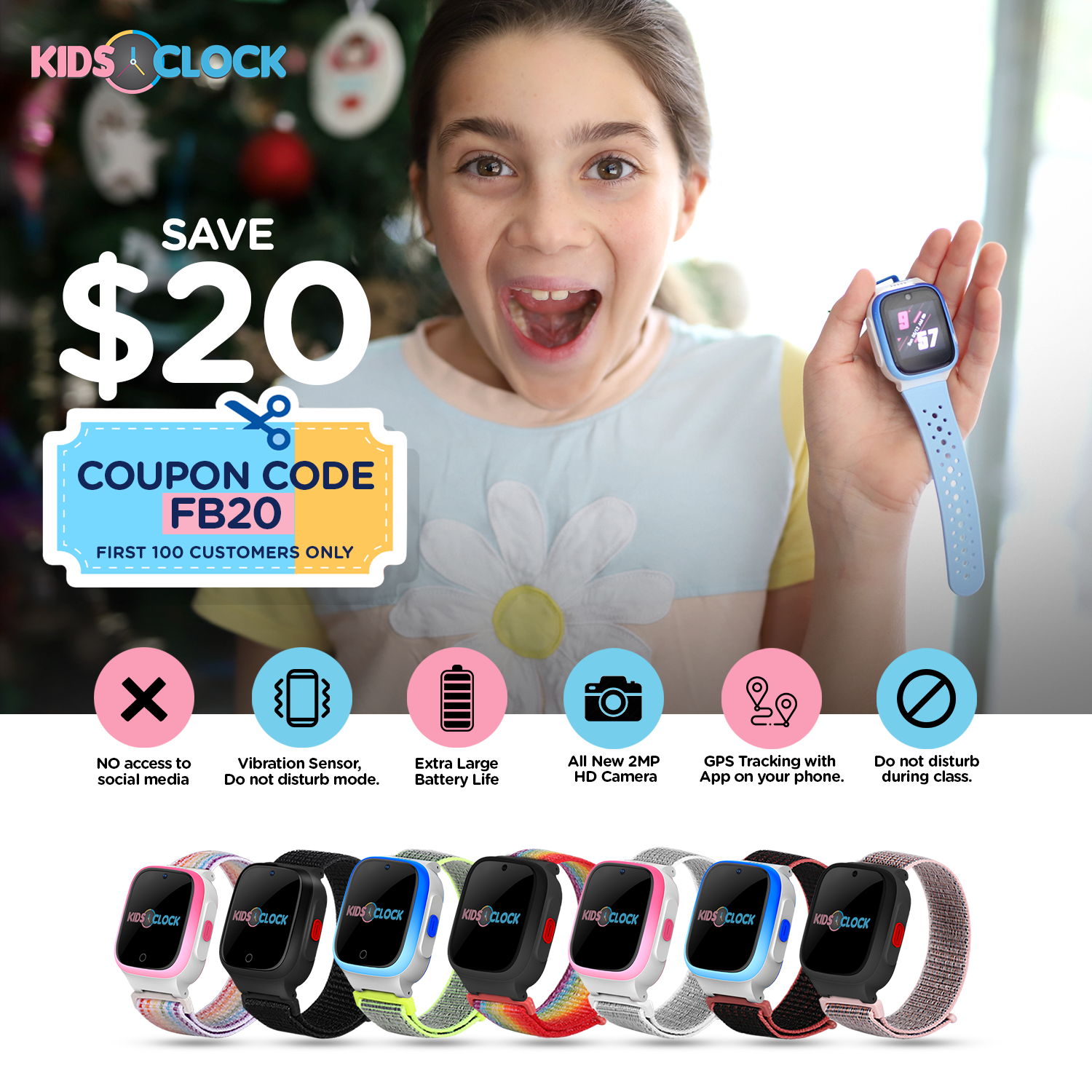 Kidsoclock Smart 4g Watch Facebook ad