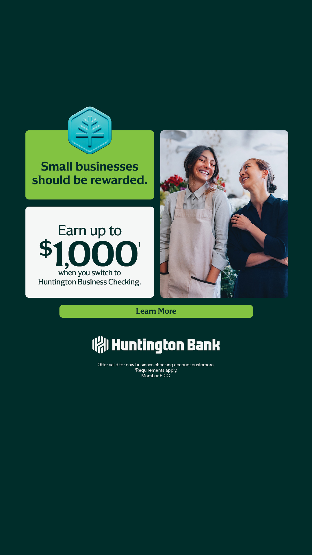 Huntington National Bank Facebook ad