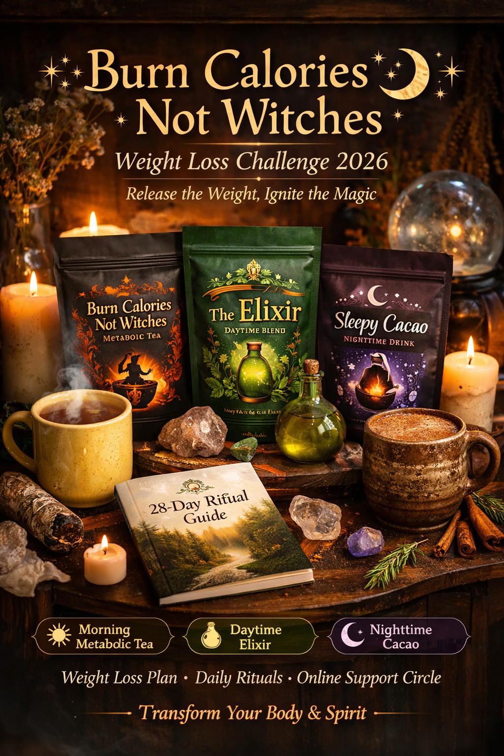 Witches Tea Facebook ad from Feb 3, 2026