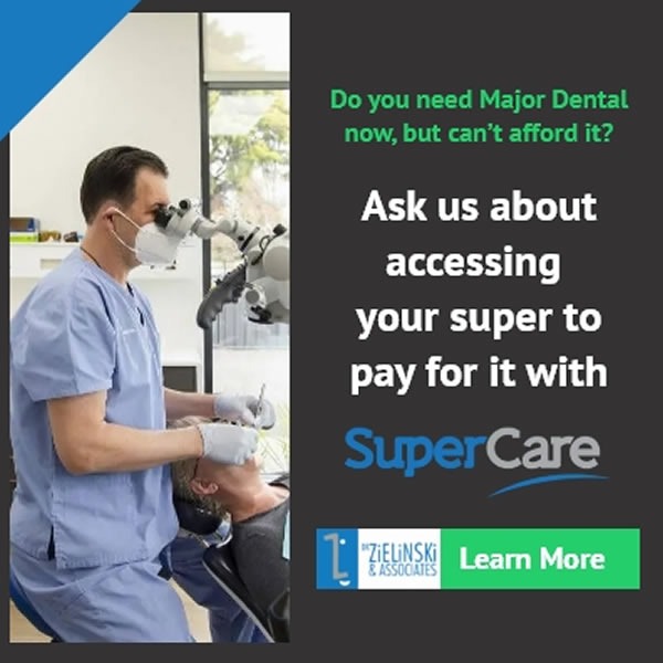 Dr Zielinski & Associates- Dental and Implant Clinic Facebook ad: Access Superannuation For Dental Work