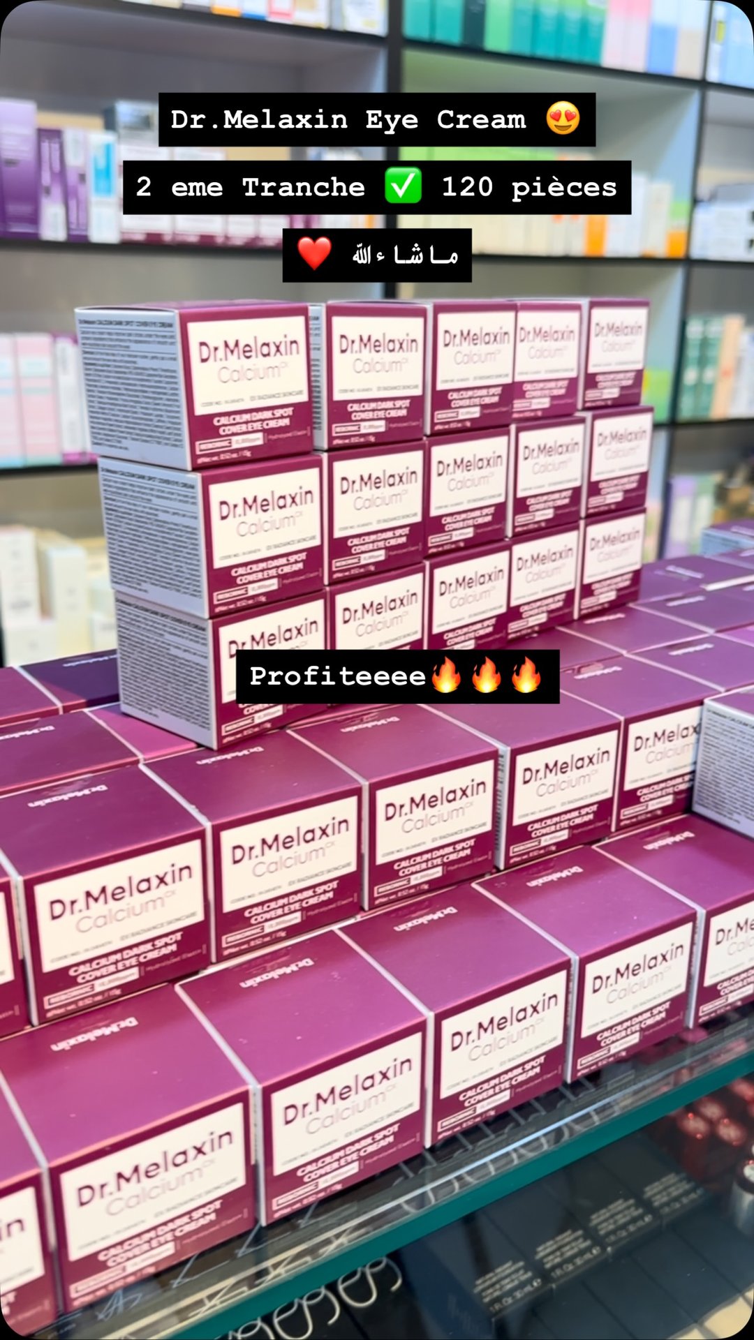 Twins Cosmetics Ch Facebook ad: New Arrival Dr.Melaxin Eye cream Livraison Disponible…