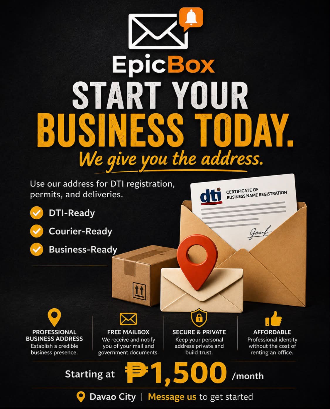 Epicenter Co-Working & Virtual Office Davao Facebook ad