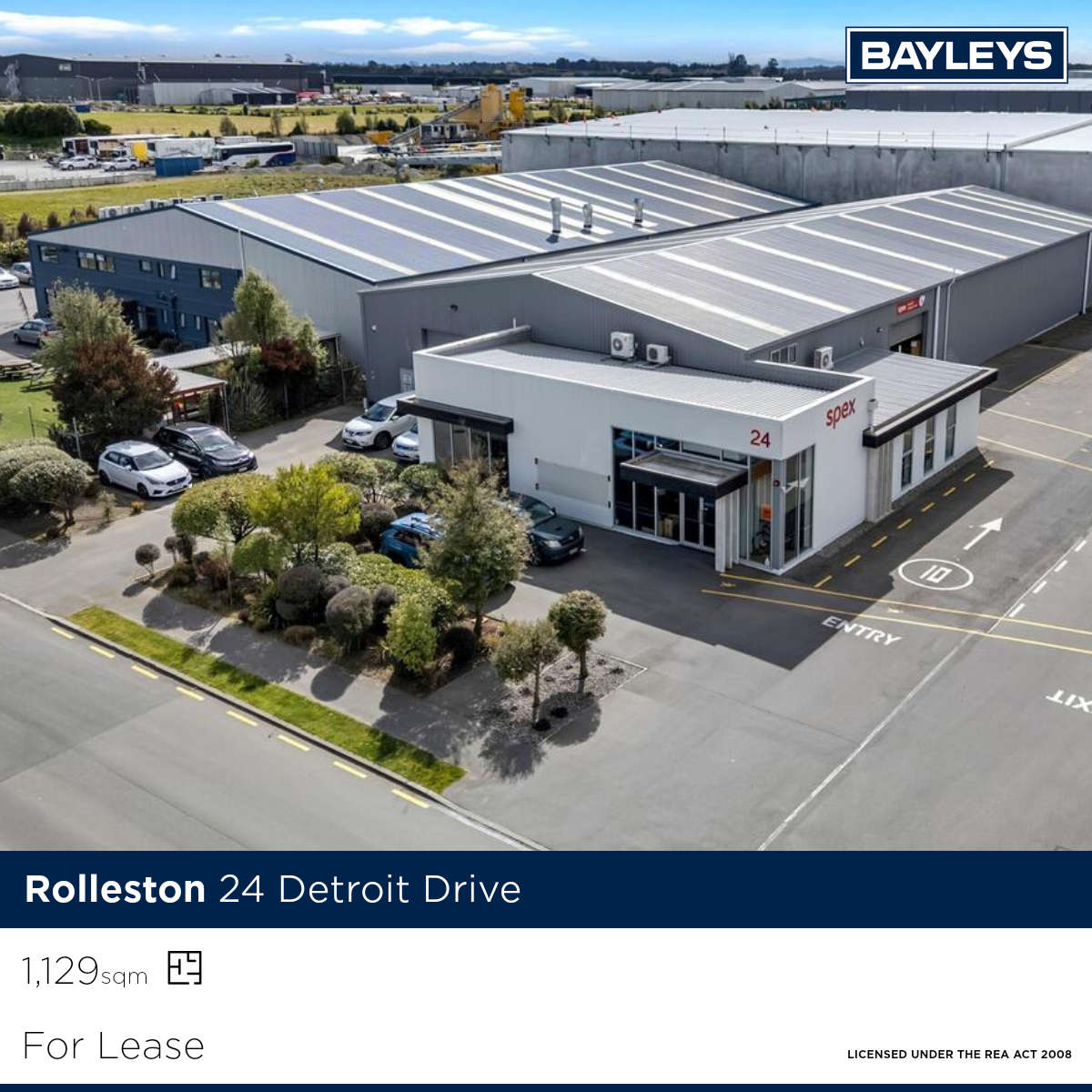 Bayleys Canterbury Commercial Facebook ad from Aug 2, 2026