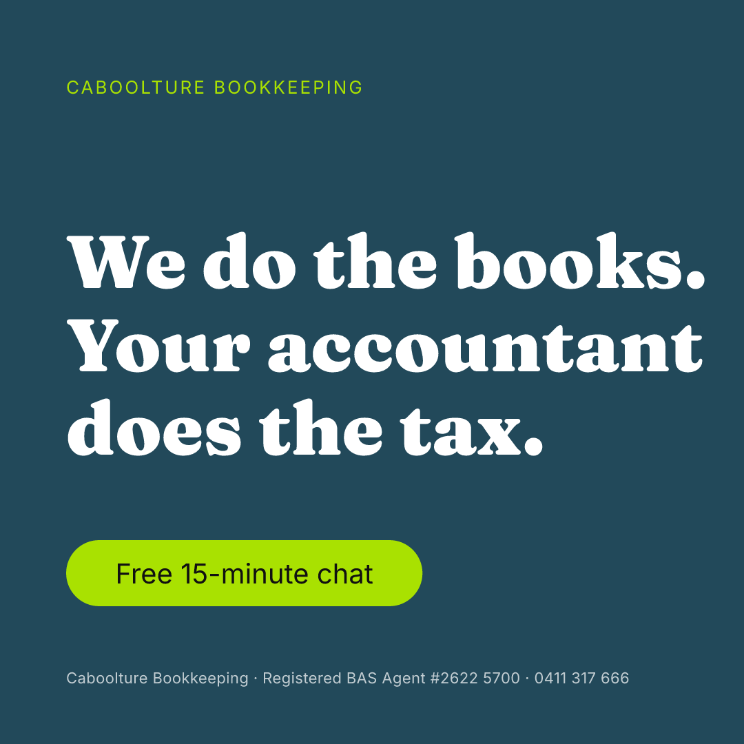Caboolture Bookkeeping Facebook ad: Free 15-minute chat