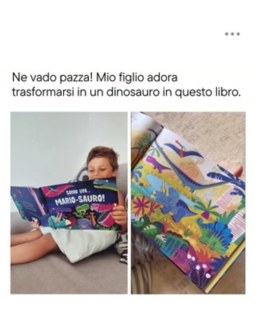 Wonderbly Facebook ad: Il libro dove il tuo bambino diventa un dinosauro
