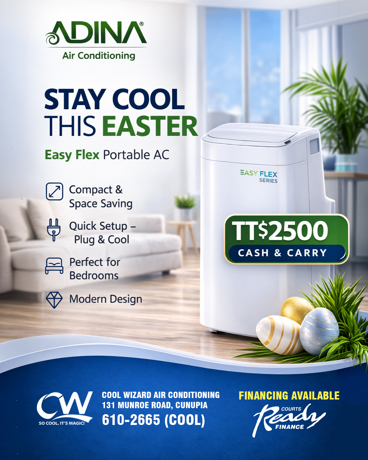 Cool Wizard Air Conditioning and Refrigeration Facebook ad: Stay Cool This Easter!