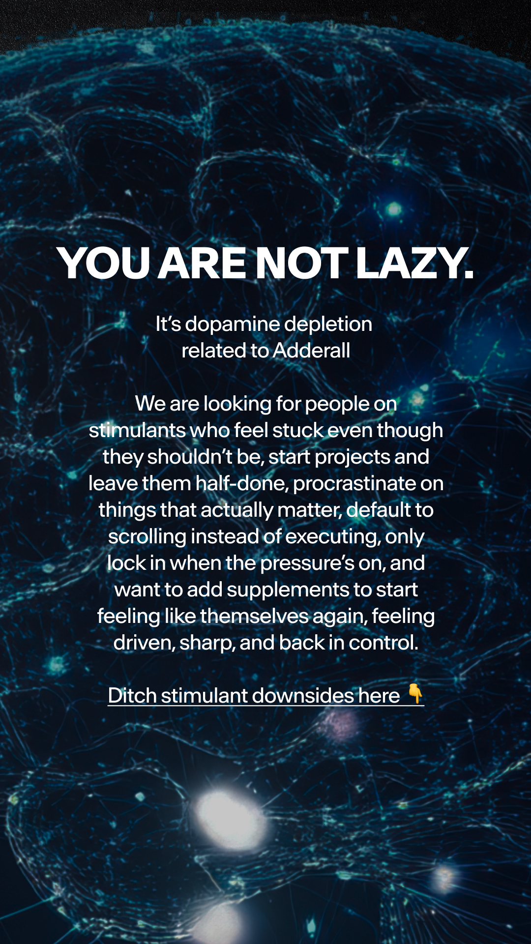 Stasis Facebook ad