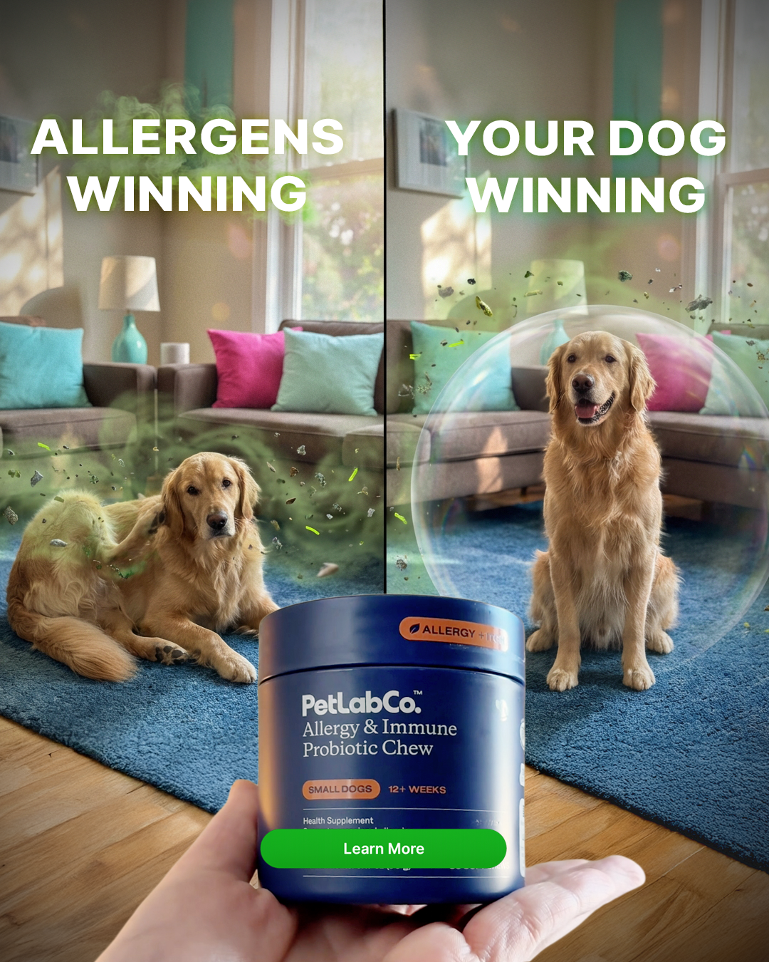 PetLab Co. Facebook ad