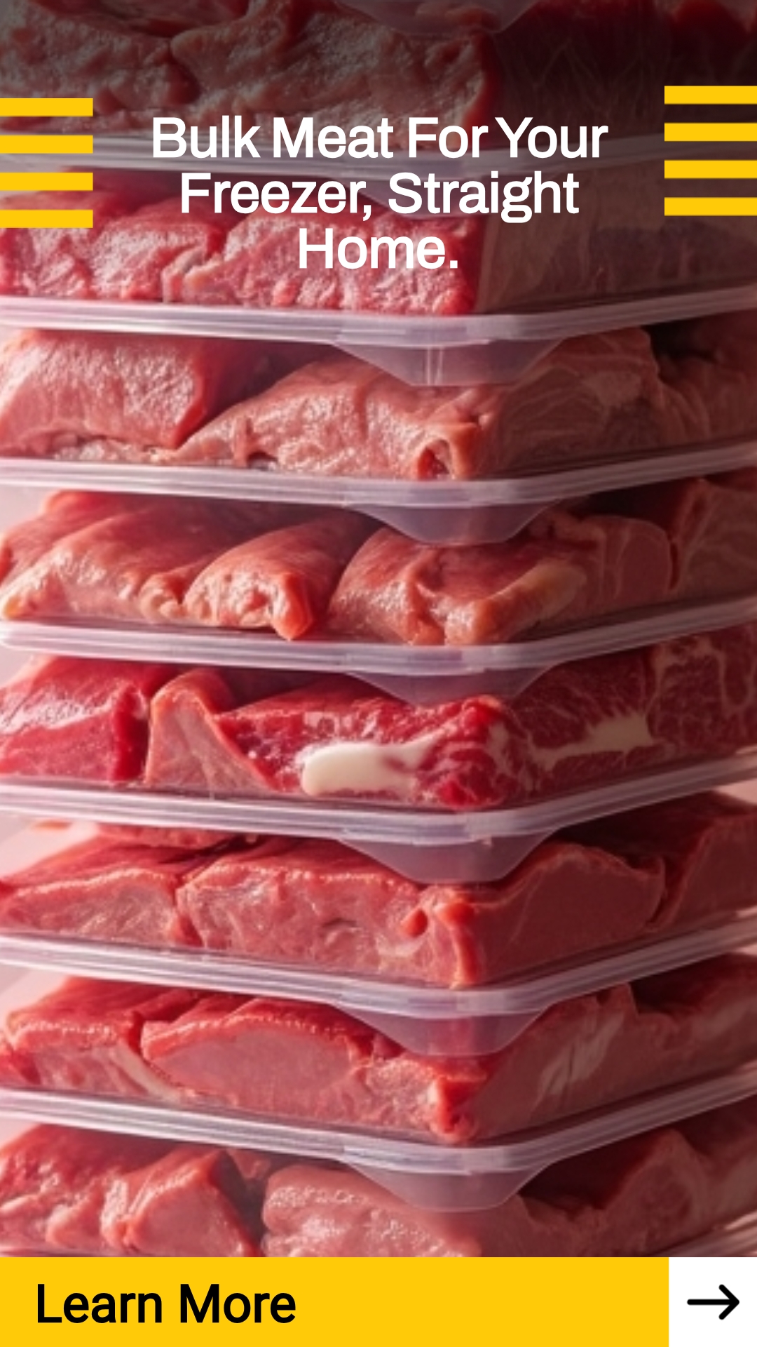 QuickSearches Channelway Facebook ad: Home Meat Delivery Bulk Packs All States.