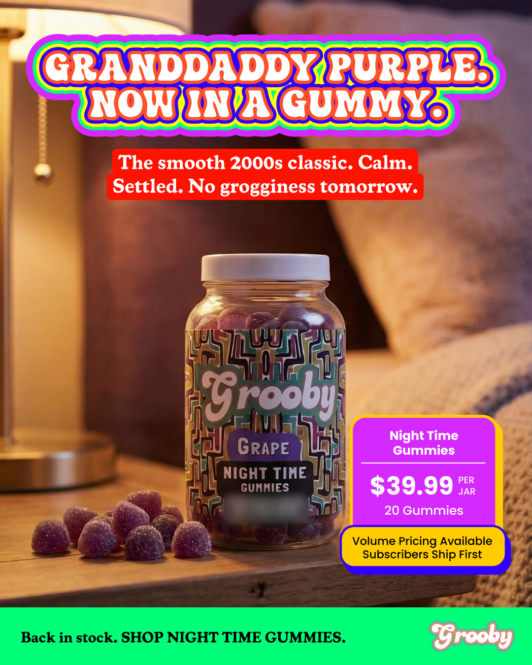 TheGrooby Facebook ad: Pure Experience.