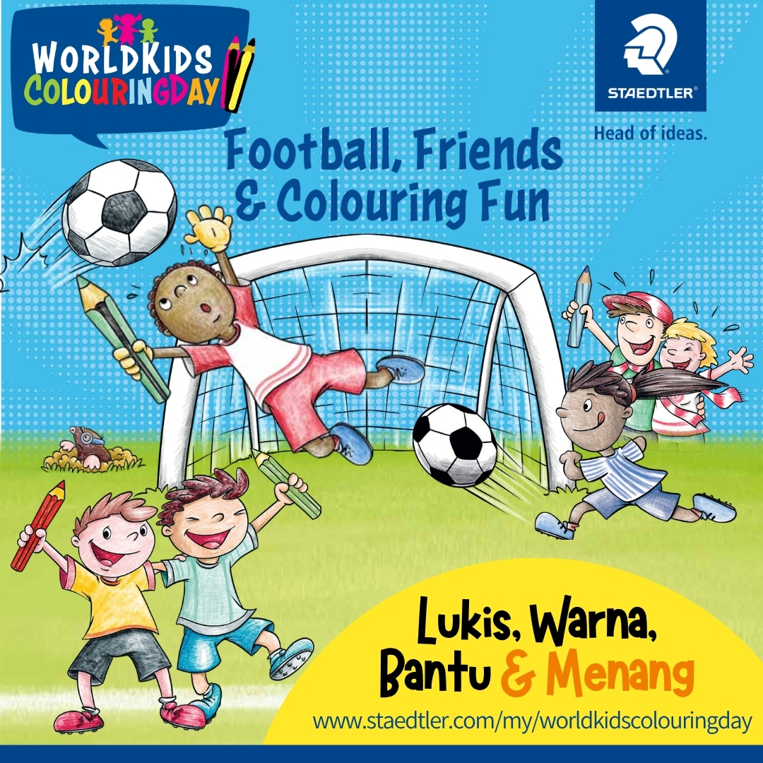 STAEDTLER Facebook ad: Mulakan kreativiti anda sempena World Kids Colouring Day…