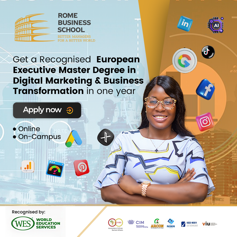 Rome Business School Nigeria Facebook ad
