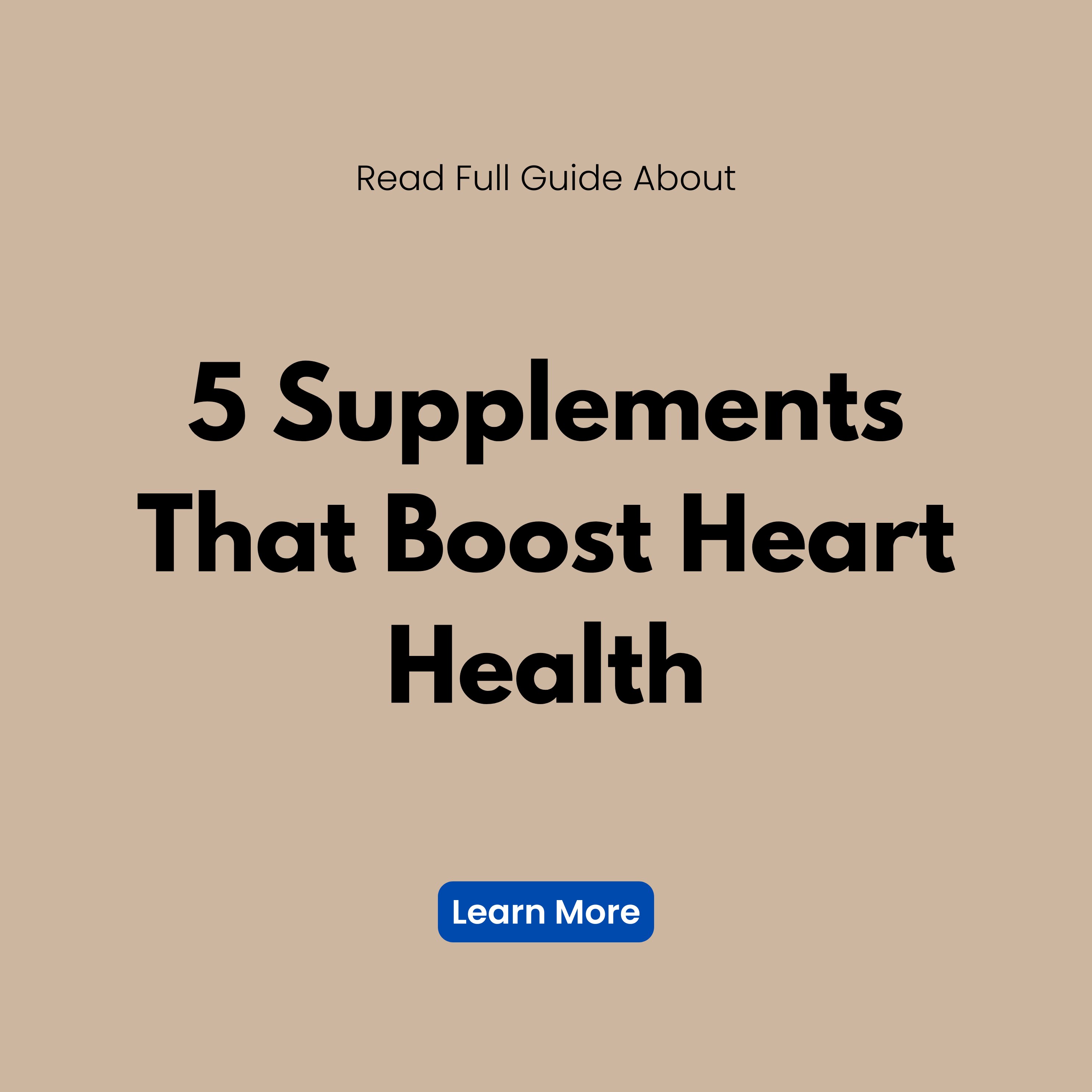 The Learning Path Facebook ad: Read More About 5 Supplements that Boost Heart Health