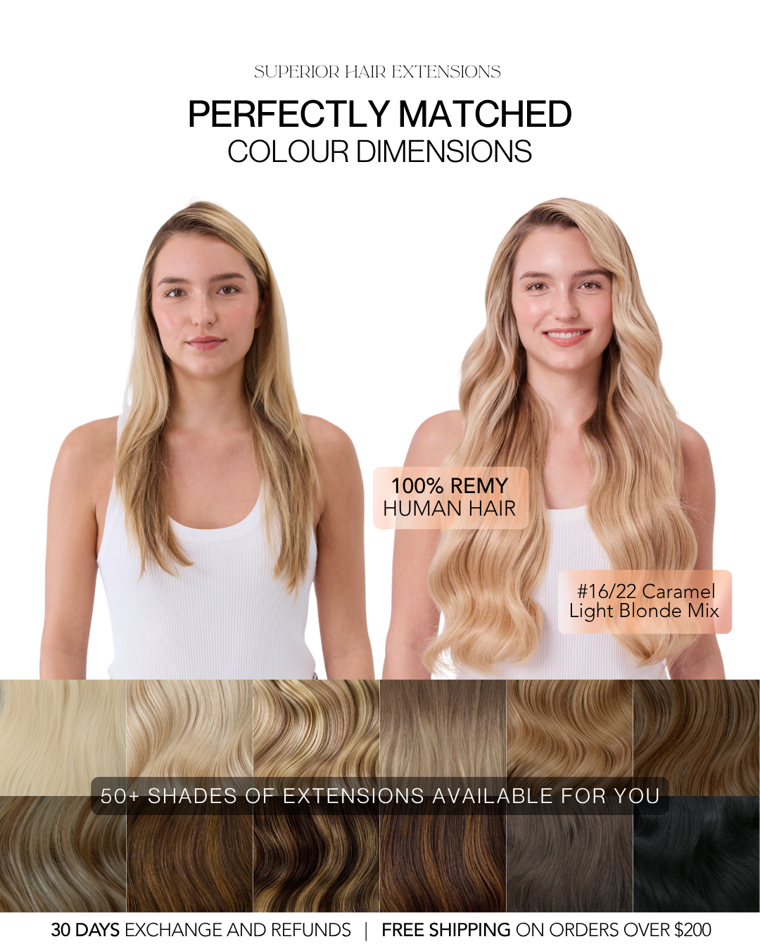 Superior Hair Extensions Facebook ad