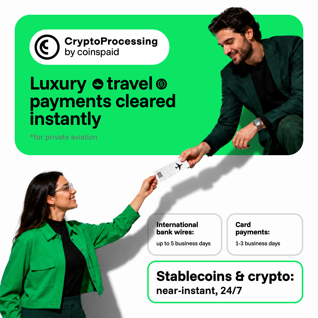 CryptoProcessing by Coinspaid US Facebook ad: Add a Pay with Crypto option