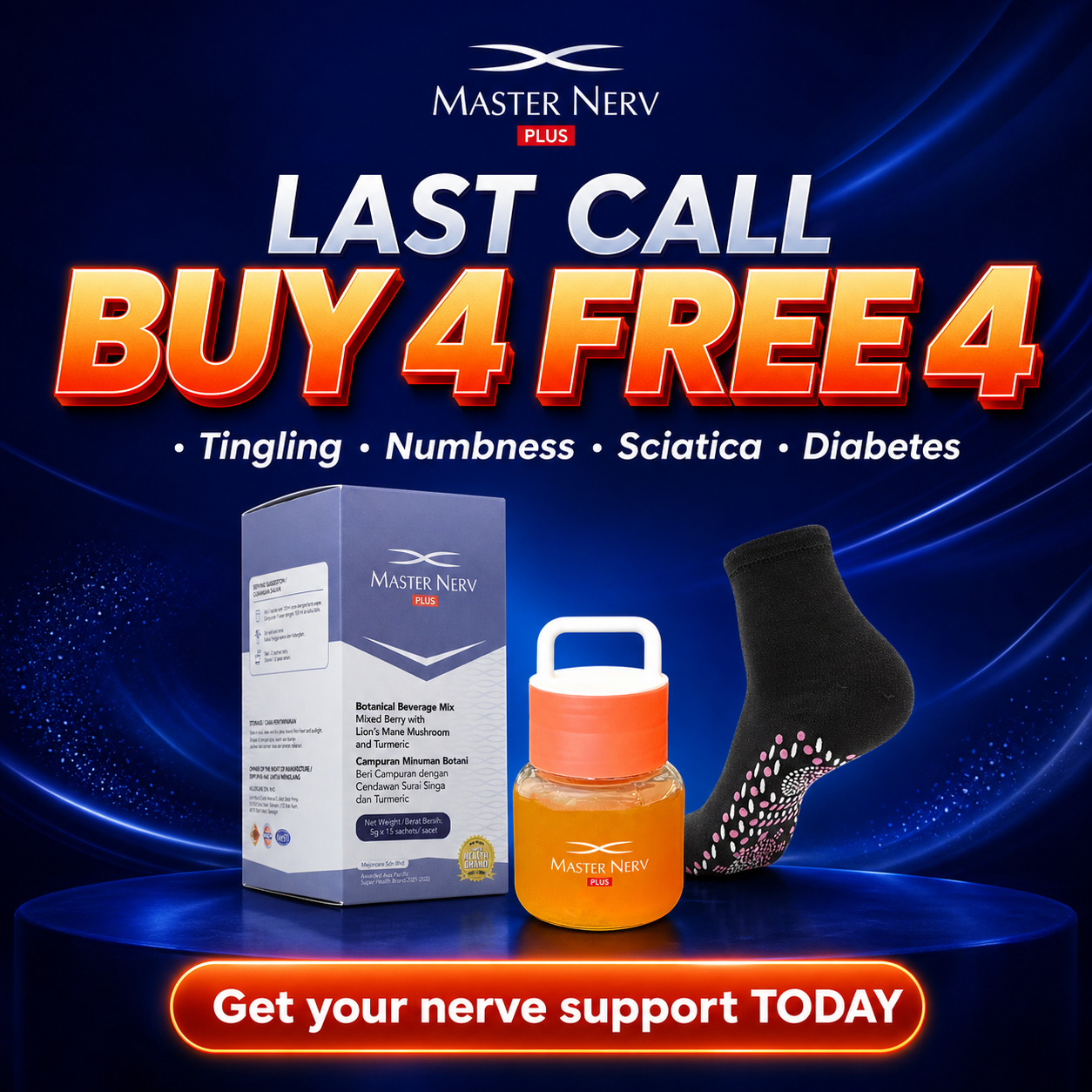 Master Nerv - Daily Nerve Health Support Facebook ad
