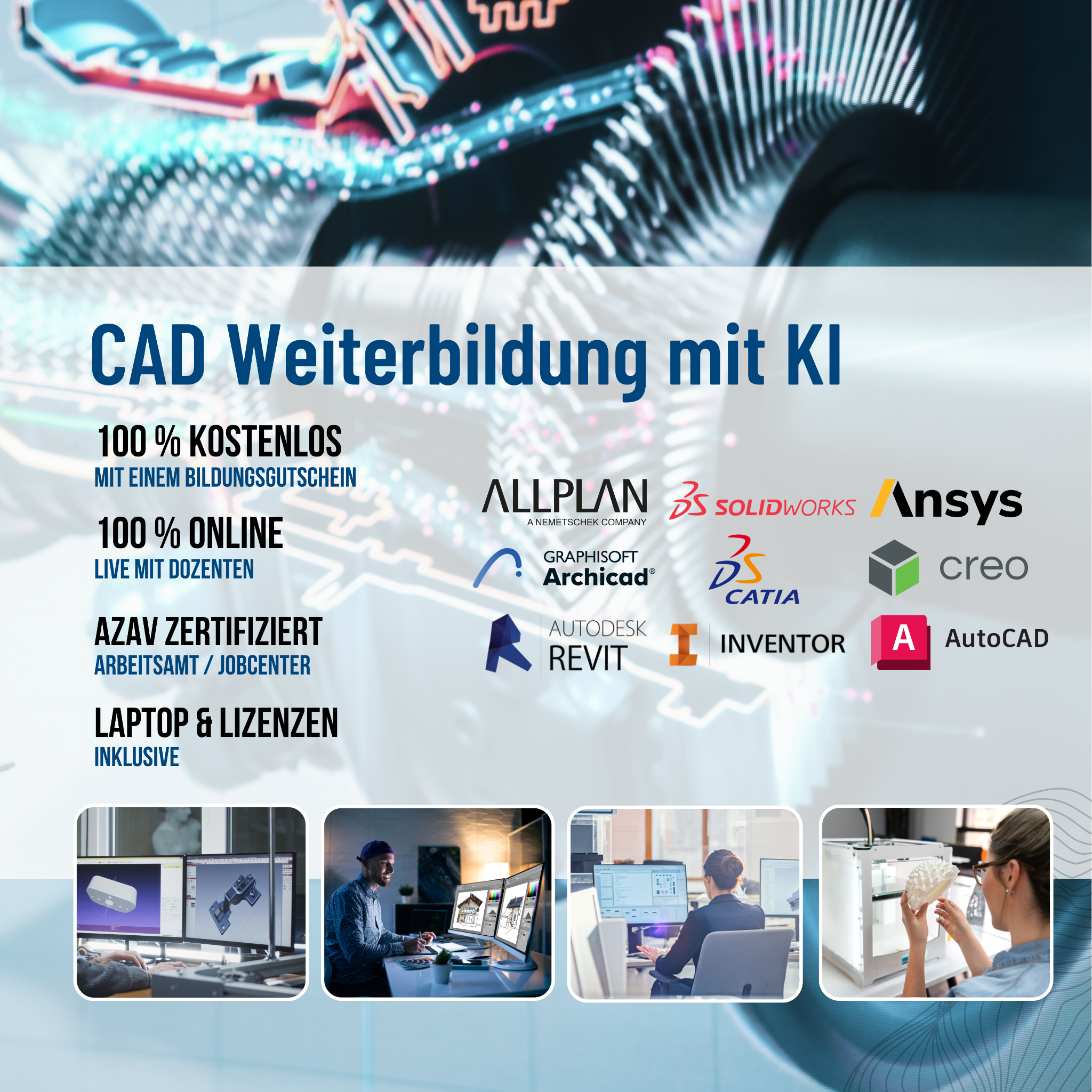Intew Facebook ad: CAD Weiterbildung