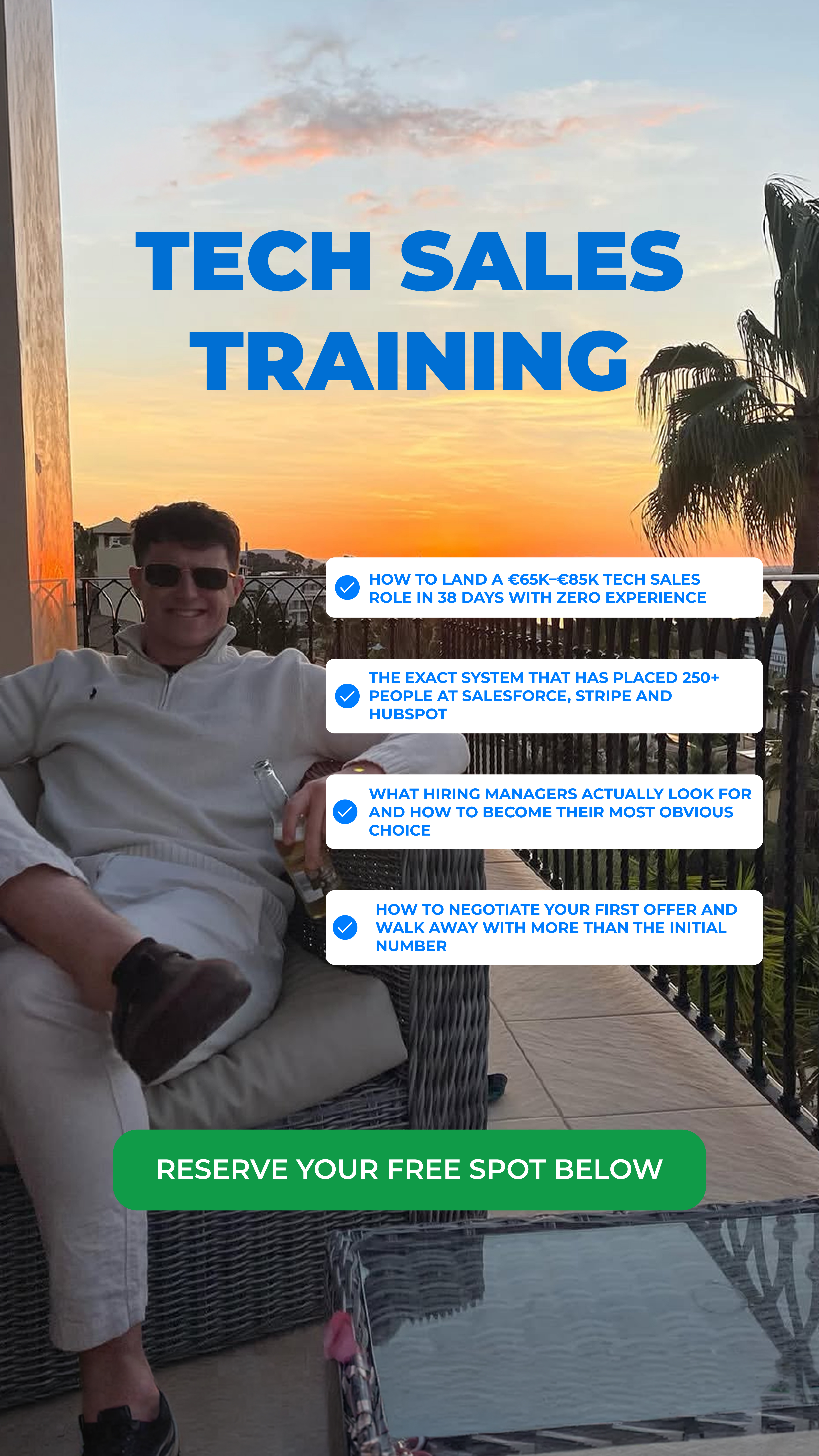 The Sales Circle Facebook ad: Register to our webinar