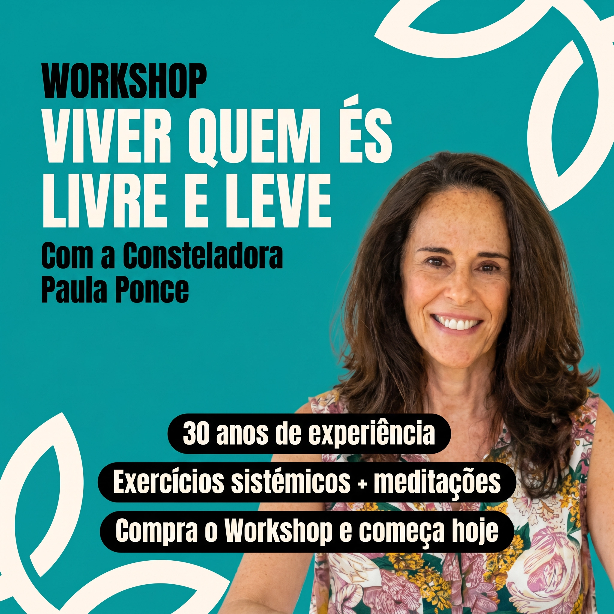 Paula Ponce - Consteladora e Formadora Sistémica Facebook ad: 30 anos de experiência. Uma transformação real.