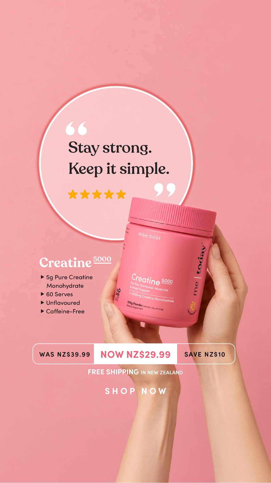 Me Today Facebook ad